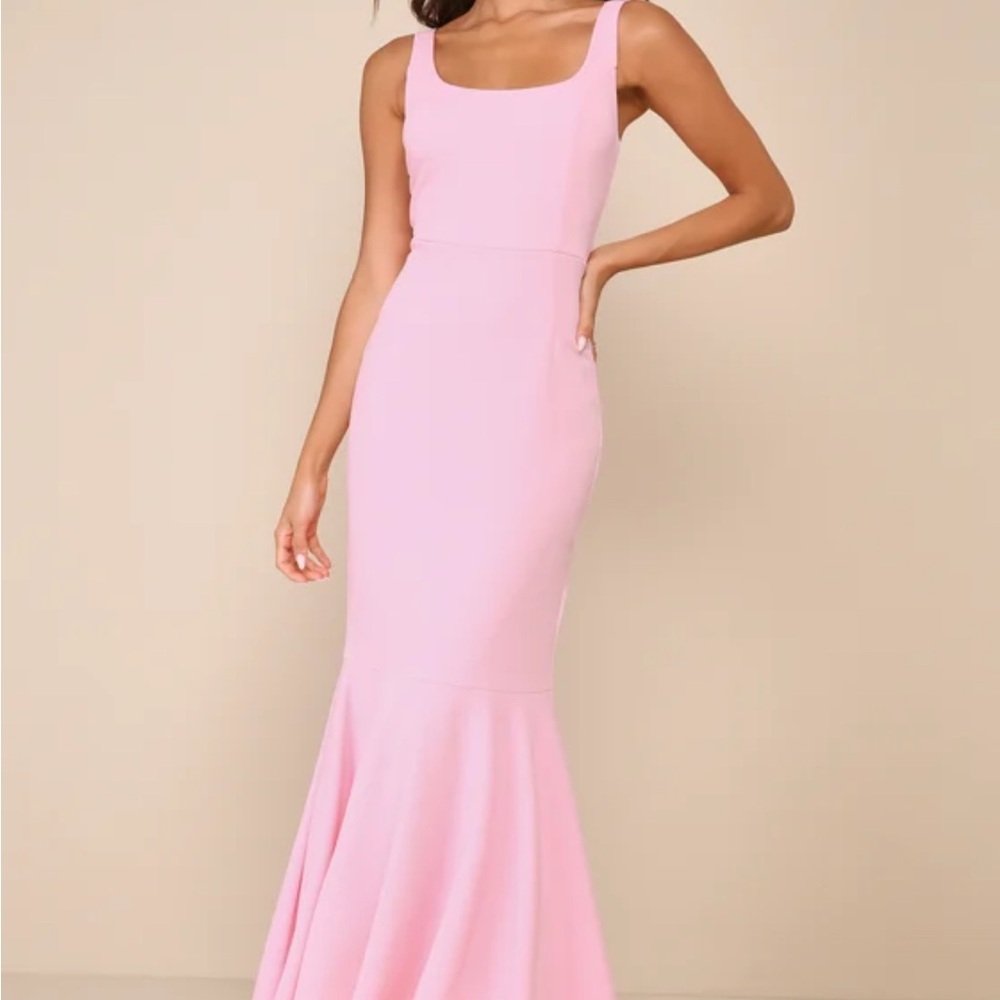 Lulu's Blush Pink Maxi Dress